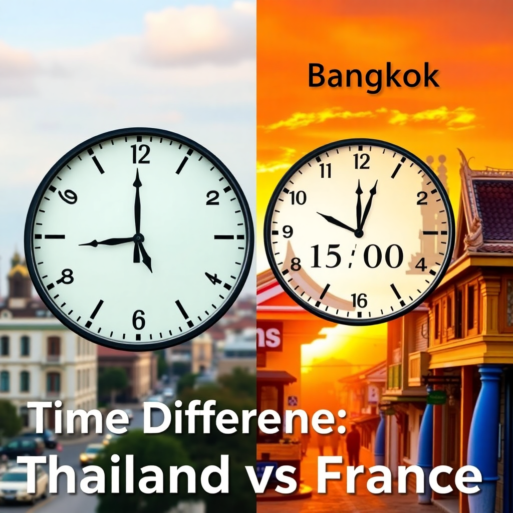 décalage horaire thailande