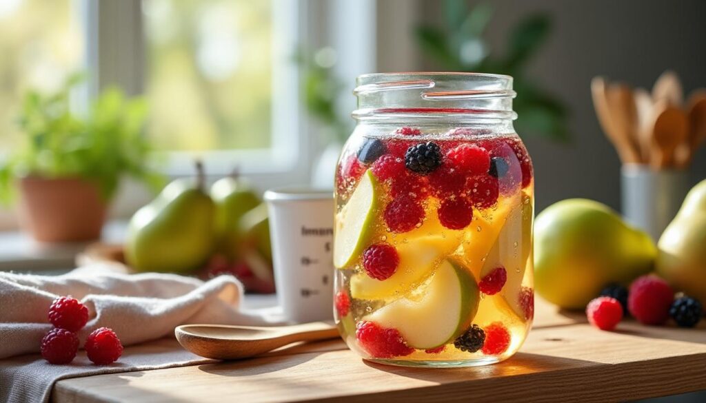 découvrez comment faire du vinaigre de fruit maison facilement et rapidement grâce à notre guide étape par étape. transformez vos fruits en délicieux vinaigres naturels chez vous !