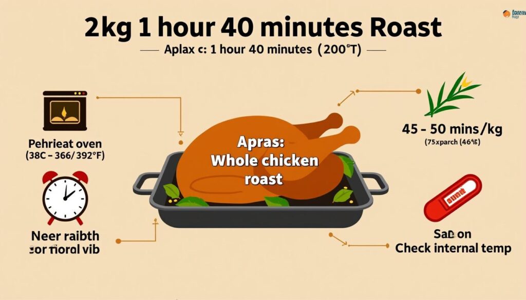 découvrez notre guide simple et rapide pour le temps de cuisson d'un poulet de 2 kg au four. astuces pratiques pour un poulet parfaitement cuit et savoureux.