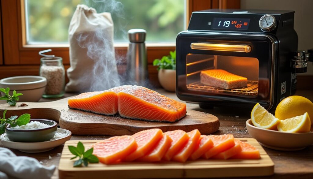 découvrez notre guide facile et rapide pour fumer du saumon maison. apprenez les techniques simples pour préparer un saumon fumé savoureux chez vous.