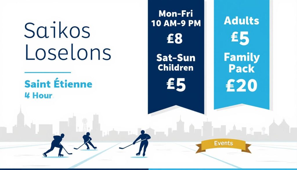 découvrez les horaires, tarifs et activités de la patinoire saint étienne pour 2024. profitez d'une expérience unique sur glace pour toute la famille.