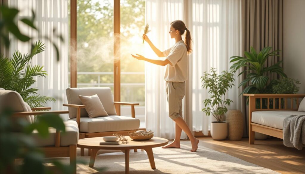 découvrez une méthode simple pour purifier votre maison avec de la sauge et créer un air sain et chargé d'énergie positive.