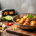 découvrez une recette thaïlandaise simple et rapide de poulet aux cacahuètes, idéale pour un repas savoureux et facile à préparer.