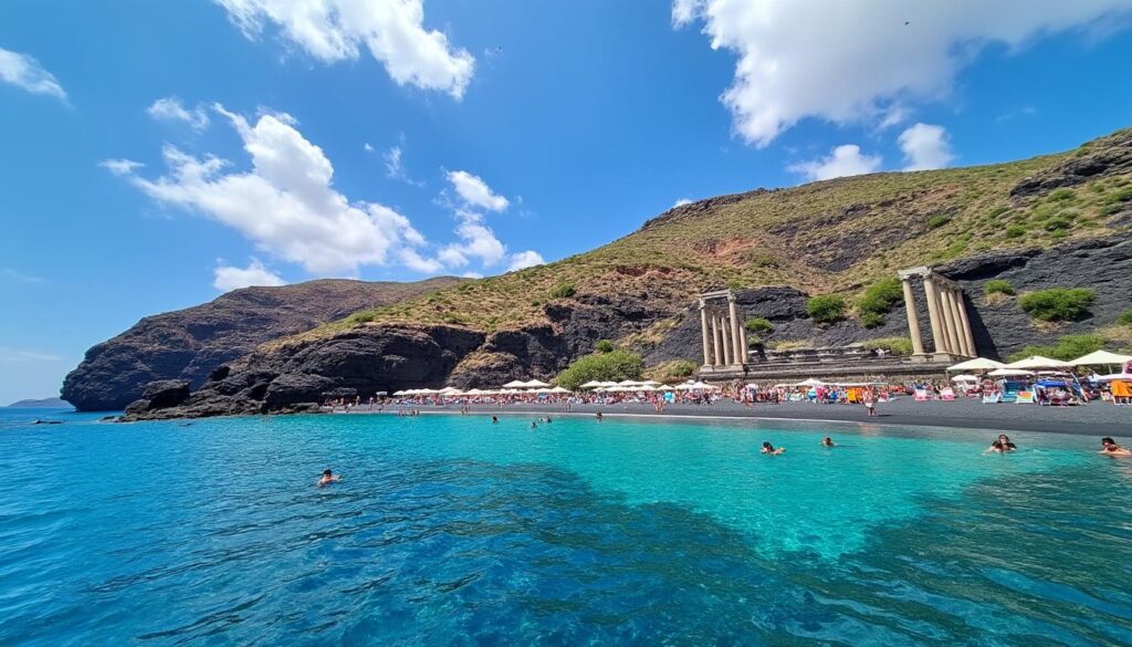 découvrez kamari à thira, santorin, à travers ce guide complet alliant plages paradisiaques et vestiges antiques pour un voyage inoubliable entre détente et histoire.