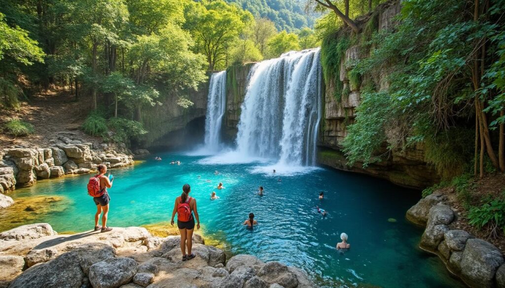 découvrez les cascades de polylimnio : une randonnée immersive et des baignades rafraîchissantes au cœur d'un paysage naturel préservé.