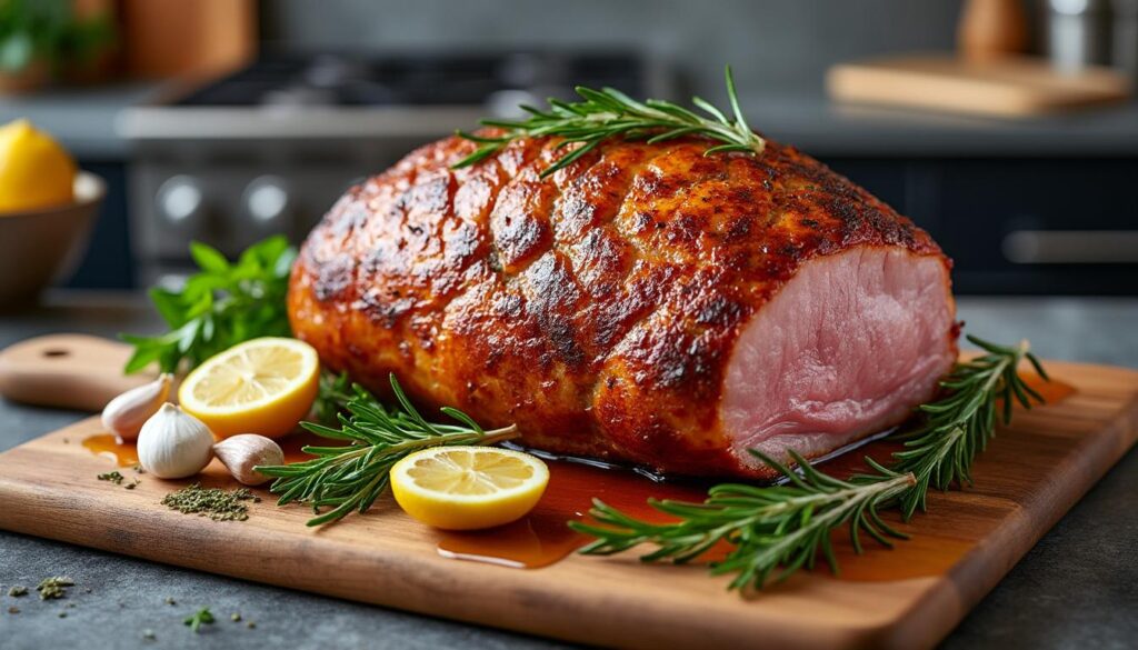 découvrez une recette simple et rapide pour un rôti de porc juteux cuit à l'air fryer. parfait pour un repas savoureux et facile à préparer.