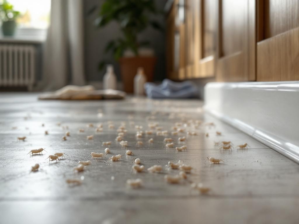 Vers blancs dans la maison