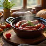 découvrez la recette traditionnelle savoyarde des diots au vin rouge, un plat facile à préparer et riche en saveurs pour réchauffer vos repas.