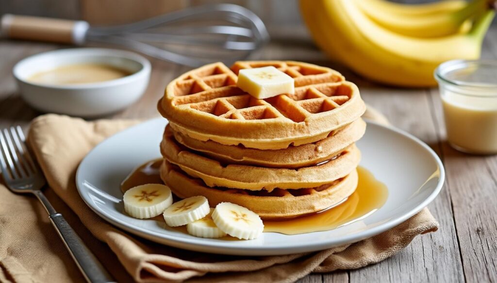 découvrez la recette facile et moelleuse des gaufres bananesques sur chicchew.fr, pour un petit-déjeuner gourmand et savoureux.