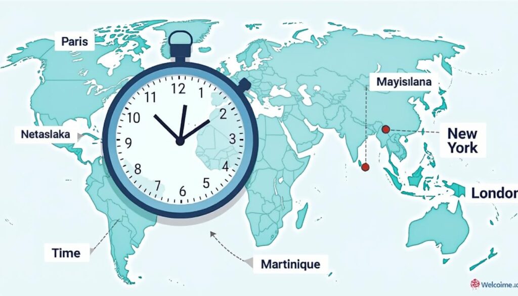 découvrez l'heure exacte en martinique ainsi que le décalage horaire avec la france et les autres régions. restez à l'heure grâce à nos informations précises et mises à jour.