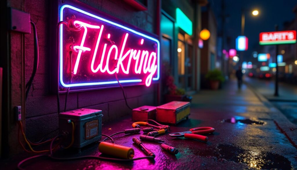 découvrez les causes courantes des néons qui clignotent et apprenez des solutions efficaces pour résoudre ce problème rapidement et facilement.