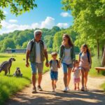 découvrez le parc du touron en dordogne, un lieu idéal pour une balade en famille où petits et grands pourront admirer des animaux exotiques dans un cadre naturel et convivial.
