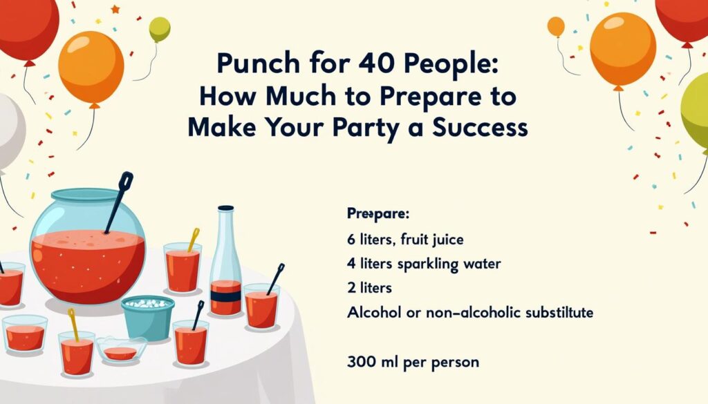 découvrez quelle quantité de punch prévoir pour 40 personnes afin de garantir le succès de votre fête avec des conseils pratiques et des recettes faciles.