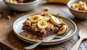 découvrez notre recette facile et rapide de crumble banane chocolat, un dessert gourmand à préparer en quelques minutes pour régaler toute la famille.