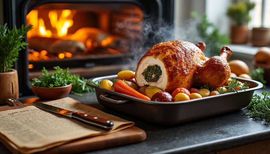 découvrez comment réussir la cuisson du rôti de chapon farci au four grâce à notre guide complet et nos conseils pratiques pour un plat savoureux et parfaitement cuit.