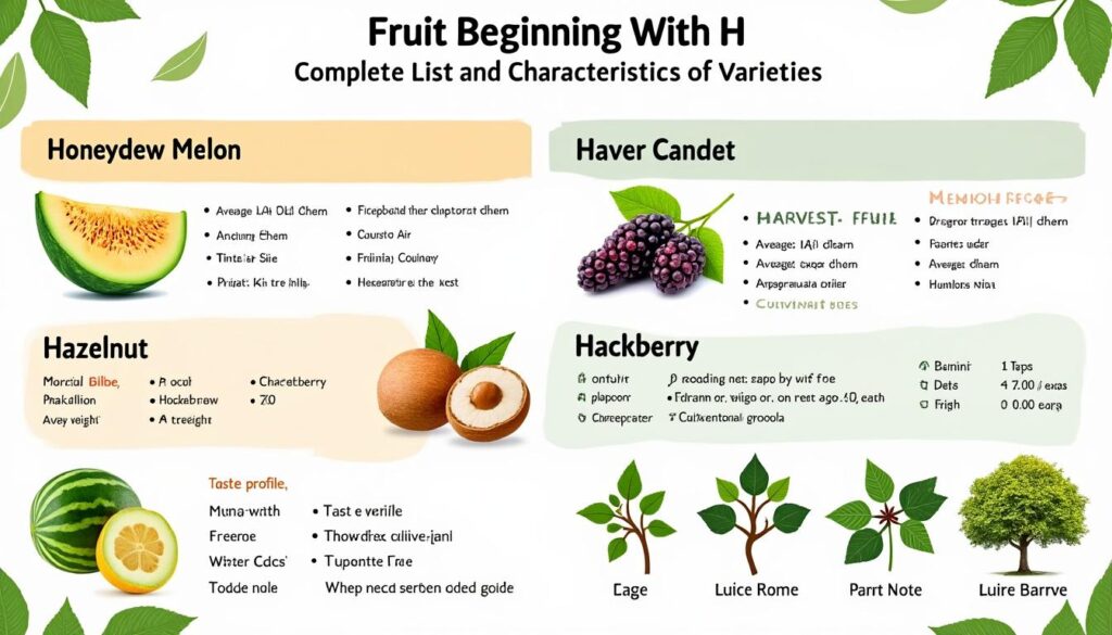 découvrez notre liste complète des fruits commençant par la lettre h, avec leurs caractéristiques détaillées et leurs bienfaits.