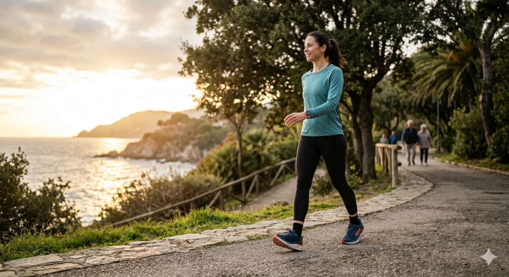 La marche contre les jambes lourdes