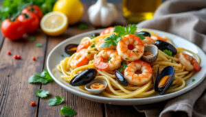 découvrez notre recette facile et rapide de pâtes aux fruits de mer, parfaite pour un repas savoureux et gourmand en toute simplicité.
