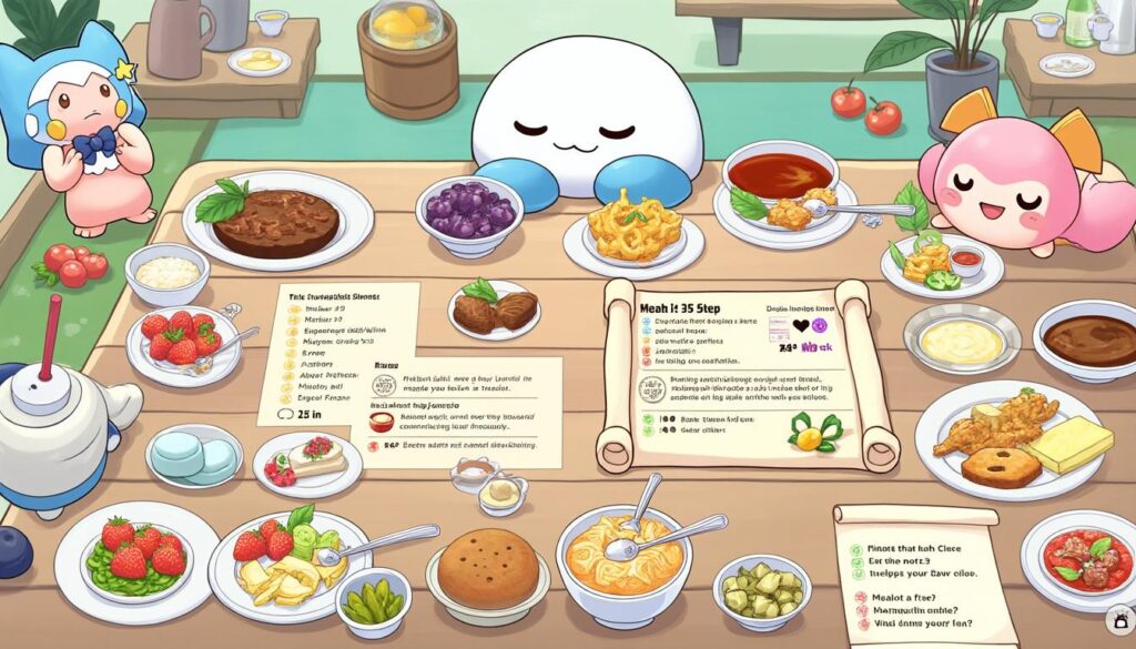 découvrez notre guide complet des plats et ingrédients de pokémon sleep pour préparer efficacement vos recettes et optimiser votre expérience de jeu.