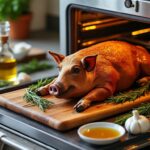 découvrez notre recette de porcelet rôti au four et profitez de nos astuces pour réussir une cuisson parfaite, tendre et savoureuse à chaque fois.