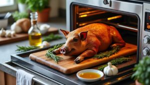découvrez notre recette de porcelet rôti au four et profitez de nos astuces pour réussir une cuisson parfaite, tendre et savoureuse à chaque fois.