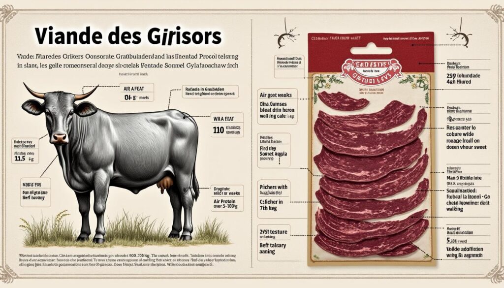 découvrez les caractéristiques uniques de la vache grisonne et les saveurs authentiques de la viande des grisons, un délice traditionnel aux arômes intenses.