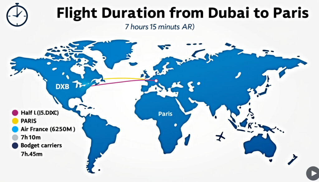découvrez tout ce qu'il faut savoir sur la durée de vol entre dubaï et paris, avec des informations précises sur le temps de trajet en avion et des conseils pour bien préparer votre voyage.