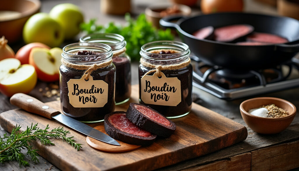découvrez une recette simple et savoureuse de boudin noir en bocaux, parfaite pour conserver et déguster ce plat traditionnel à tout moment.