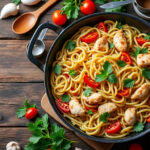 découvrez une recette facile et rapide de fideuà au poulet, idéale pour un repas savoureux à préparer chez soi en toute simplicité.