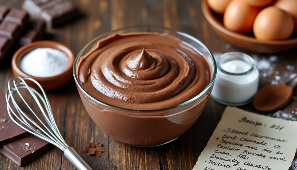 découvrez notre recette classique de mousse au chocolat à l'ancienne, facile et rapide à préparer pour un dessert gourmand et authentique.