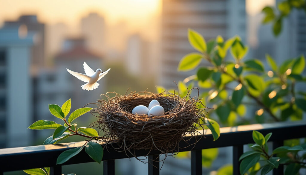découvrez la signification et les symboles clés d'un nid de pigeon sur votre balcon, et comprenez ce que cet événement peut révéler dans votre vie.
