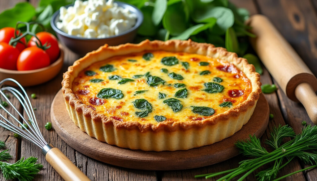 découvrez une recette facile et rapide de quiche sans crème fraîche, légère et savoureuse, idéale pour un repas sain et gourmand.