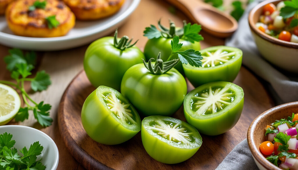 découvrez nos recettes faciles et gourmandes à base de tomates vertes pas mûres pour varier les plaisirs en cuisine.