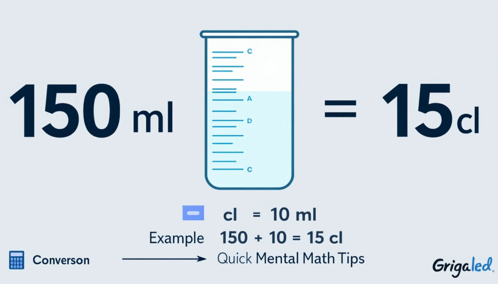 découvrez comment convertir facilement 150 ml en cl grâce à une explication simple et rapide. maîtrisez les bases des conversions de volumes en quelques étapes.