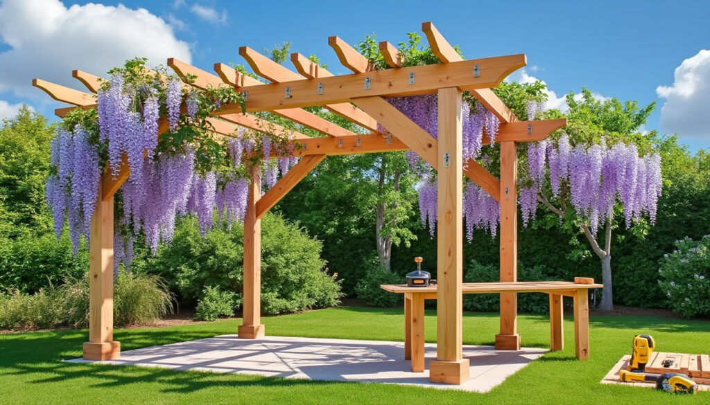 découvrez comment fabriquer une pergola pour glycine avec notre guide pratique complet, incluant des conseils pour choisir les matériaux, construire solidement et embellir votre jardin.
