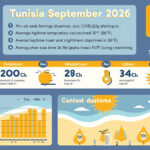 découvrez le climat en tunisie en septembre 2026 avec des prévisions détaillées des températures, ensoleillement et conditions météorologiques pour planifier votre voyage.