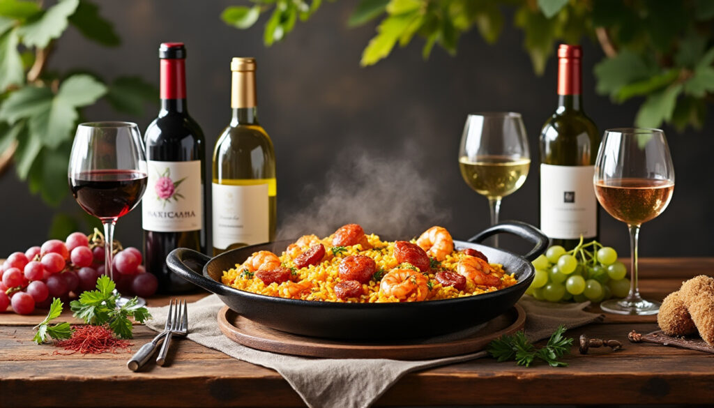 découvrez nos conseils pour choisir le vin idéal à accompagner avec une paella et réussir un accord mets-vins parfait.