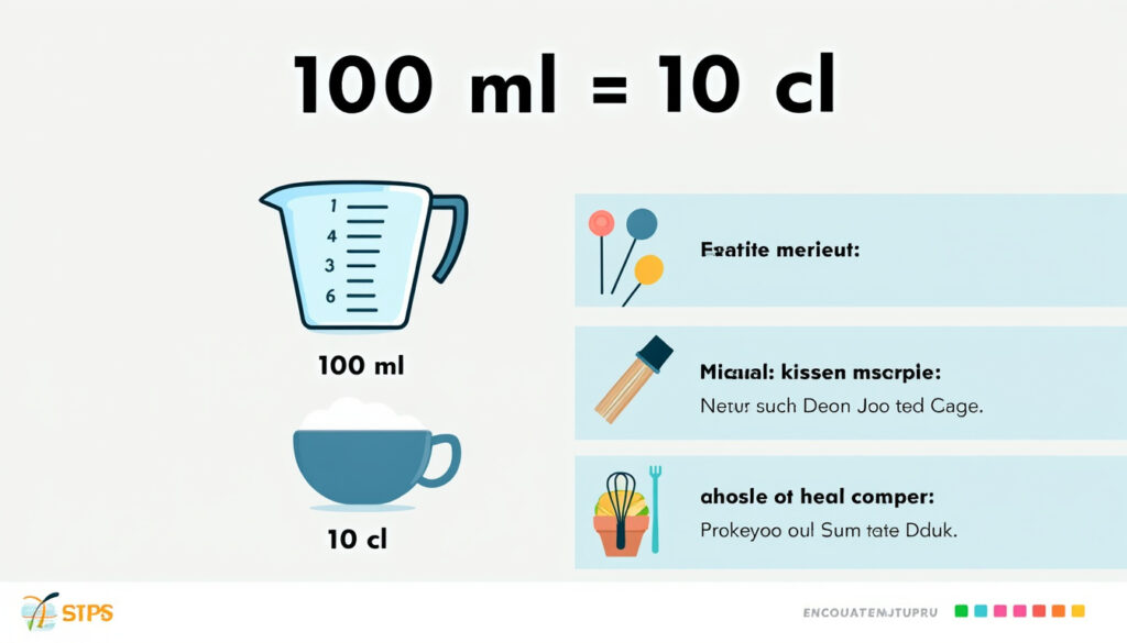 convertissez facilement 100 ml en cl pour vos recettes de cuisine avec notre guide simple et rapide. maîtrisez les mesures en un clin d'œil !