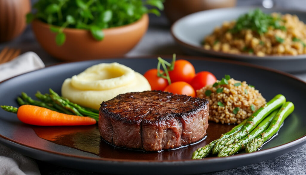 découvrez nos idées raffinées d'accompagnement pour filet de bœuf, avec des légumes savoureux et des féculents élégants pour sublimer votre repas.