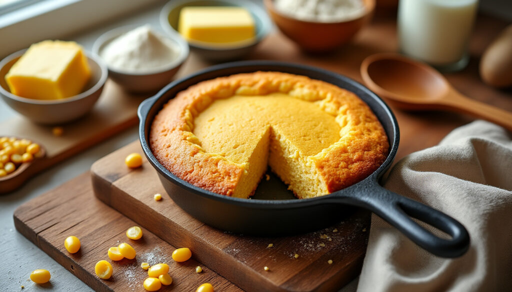 découvrez une recette de pain au maïs facile et rapide à préparer chez soi : une mie moelleuse et dorée, parfaite pour accompagner vos repas.