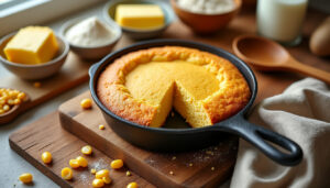 découvrez une recette de pain au maïs facile et rapide à préparer chez soi : une mie moelleuse et dorée, parfaite pour accompagner vos repas.