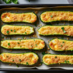 découvrez une recette facile de courgettes au four, dorées et croustillantes au parmesan. un accompagnement savoureux, prêt en quelques minutes !